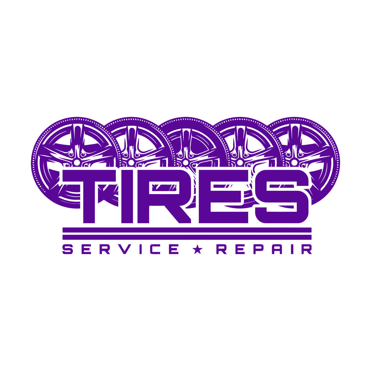 Mural And Wall Vinyl Decal Auto Racing Tires Wheel Service Repair Garage Multiple Size Options