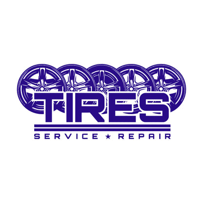 Mural And Wall Vinyl Decal Auto Racing Tires Wheel Service Repair Garage Multiple Size Options