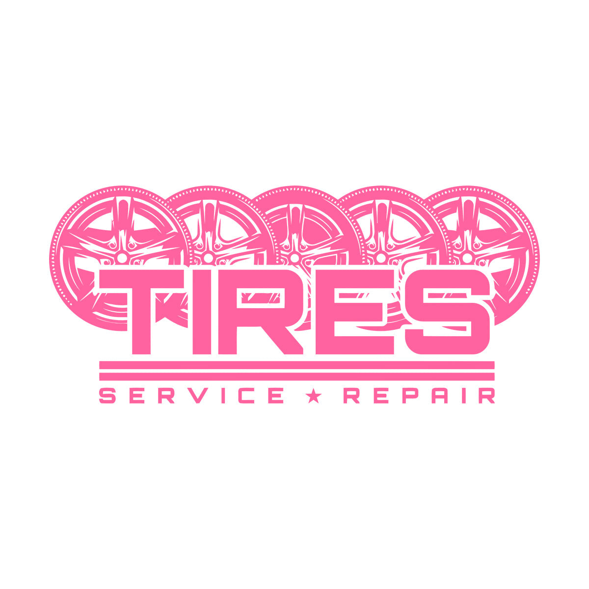 Mural And Wall Vinyl Decal Auto Racing Tires Wheel Service Repair Garage Multiple Size Options
