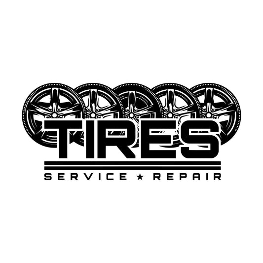 Mural And Wall Vinyl Decal Auto Racing Tires Wheel Service Repair Garage Multiple Size Options