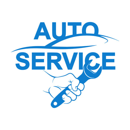 Wall Stickers Auto Service Wrench Repair Garage Can Modify And Add Information