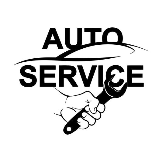Wall Stickers Auto Service Wrench Repair Garage Can Modify And Add Information