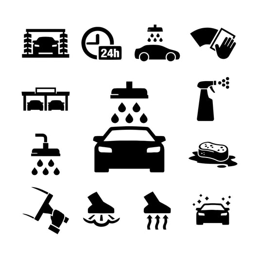 Car Wash Service Garage Ation Wall Decals Pvc Wall Beautification