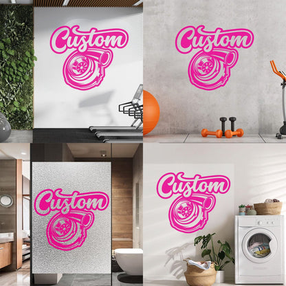 Wall Decals Paster Paper Custom Motors Service Auto Repair Shop Garage Window Decals