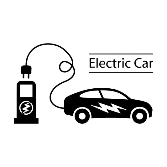 Vinyl Wall Decals Electric Car Electrical Charging Station Vehicle Tattoo Culture