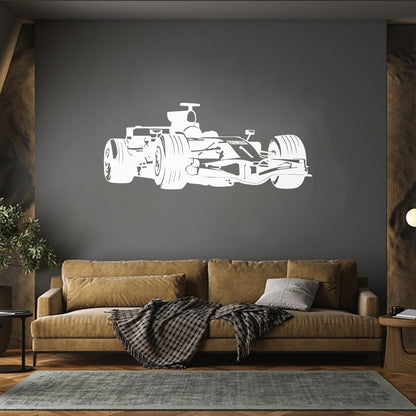 Vinyl Wall Stickers Open Wheel Car Race Garage Children'S Boy Wall Beautification