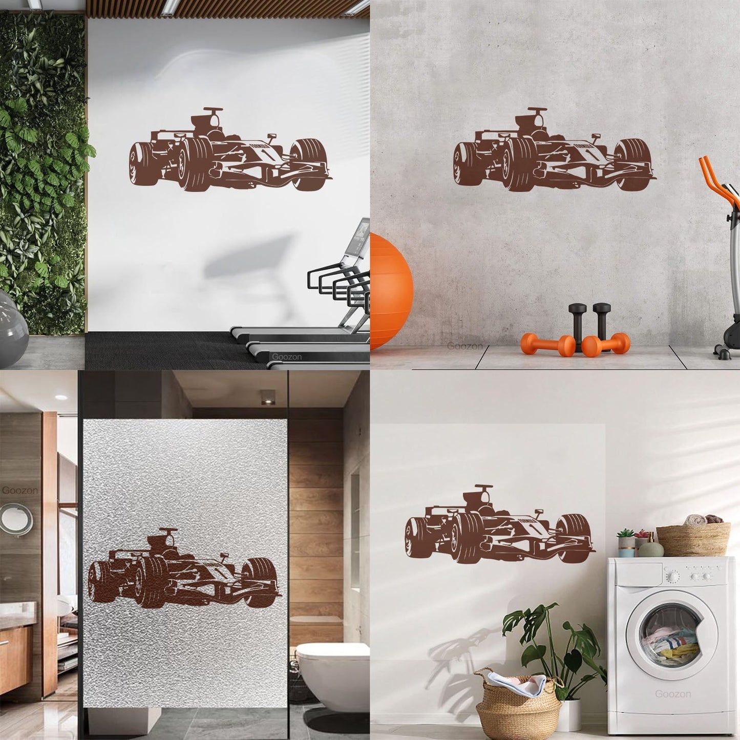 Vinyl Wall Stickers Open Wheel Car Race Garage Children'S Boy Wall Beautification