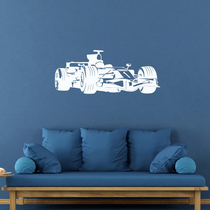 Vinyl Wall Stickers Open Wheel Car Race Garage Children'S Boy Wall Beautification
