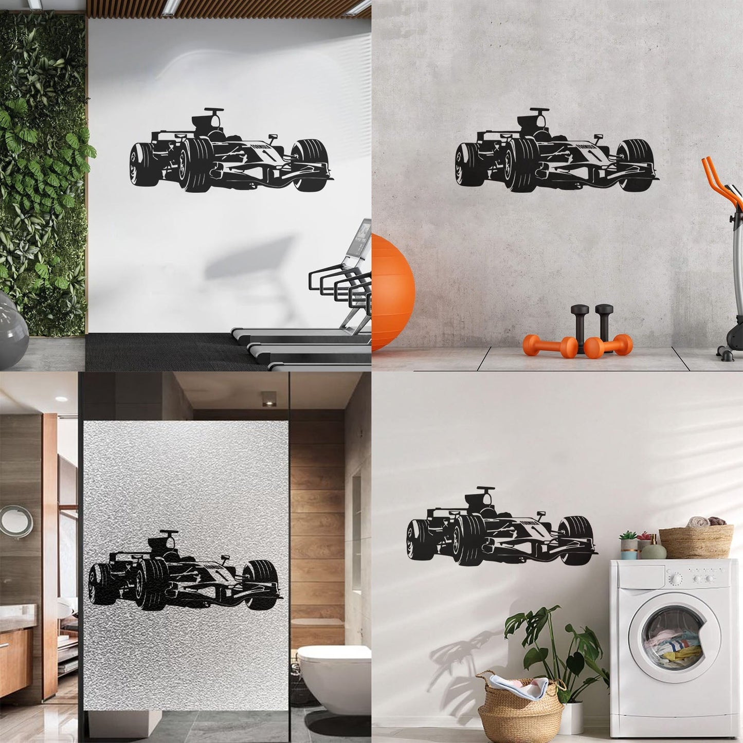 Vinyl Wall Stickers Open Wheel Car Race Garage Children'S Boy Wall Beautification