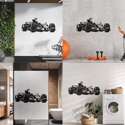 Vinyl Wall Stickers Open Wheel Car Race Garage Children'S Boy Wall Beautification
