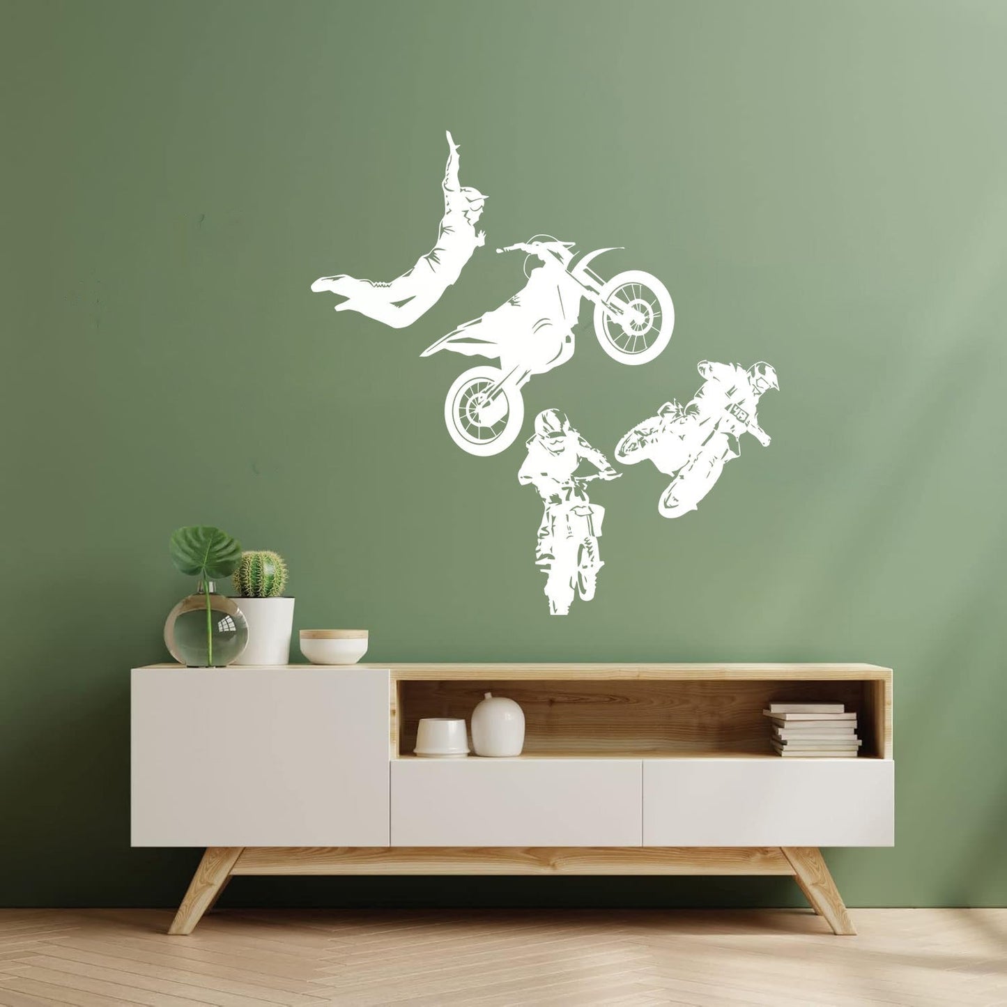 Wall Decals Freestyle Motocross Motorcycle Racer Extreme Sports Car Body Decoration