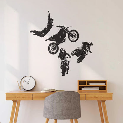 Wall Decals Freestyle Motocross Motorcycle Racer Extreme Sports Car Body Decoration