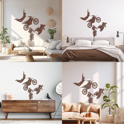Wall Decals Freestyle Motocross Motorcycle Racer Extreme Sports Car Body Decoration