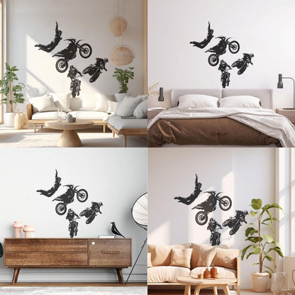 Wall Decals Freestyle Motocross Motorcycle Racer Extreme Sports Car Body Decoration