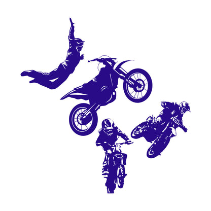 Wall Decals Freestyle Motocross Motorcycle Racer Extreme Sports Car Body Decoration