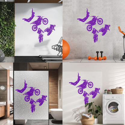 Wall Decals Freestyle Motocross Motorcycle Racer Extreme Sports Car Body Decoration