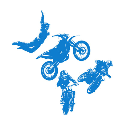Wall Decals Freestyle Motocross Motorcycle Racer Extreme Sports Car Body Decoration