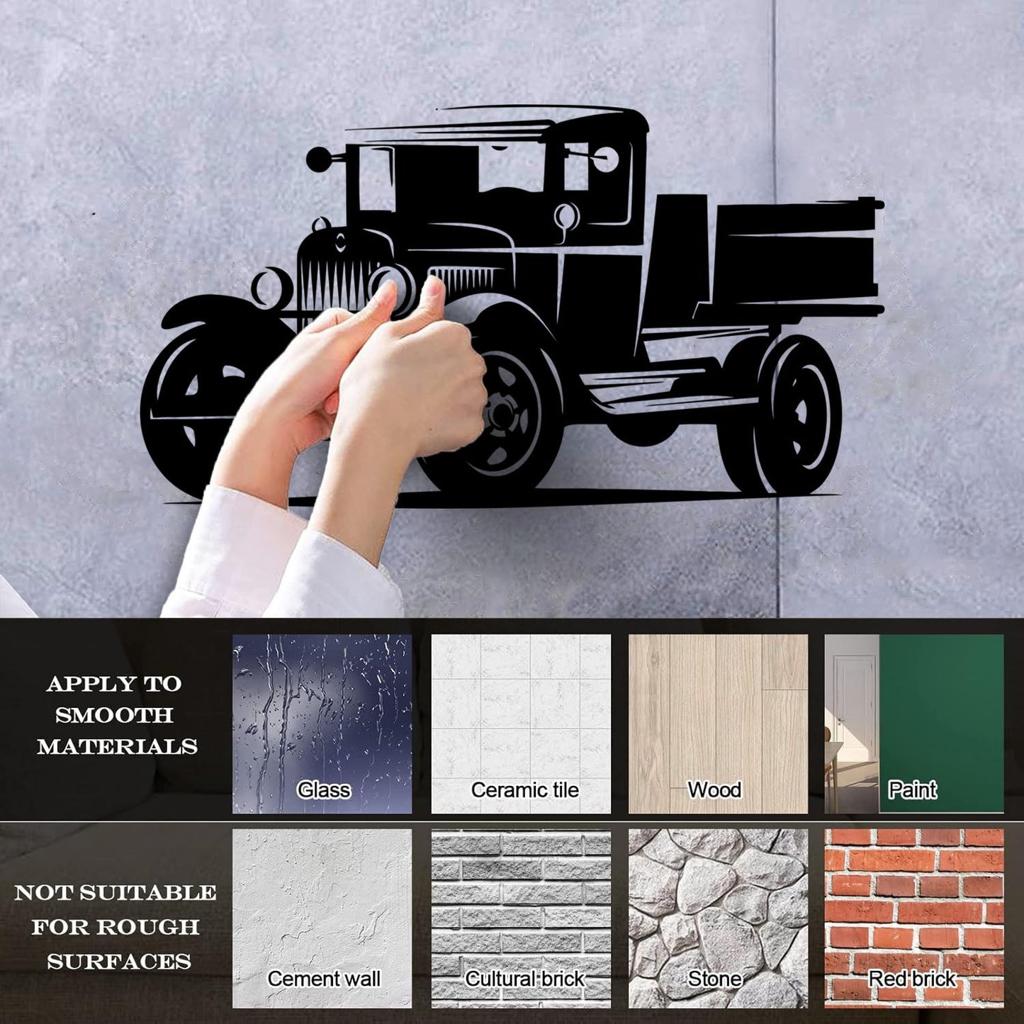 Freight Car Auto Truck Garage Repair Service Vinyl Wall Decals Window Decals