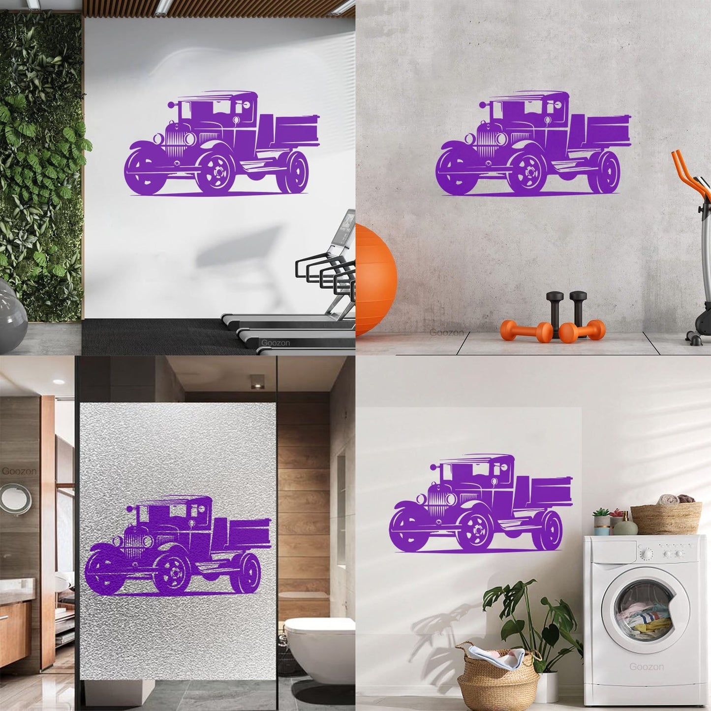 Freight Car Auto Truck Garage Repair Service Vinyl Wall Decals Window Decals