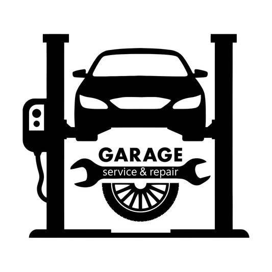 Wall Stickers Paster Paper Garage Auto Service Repair Car Racing Wheel Tattoo Culture