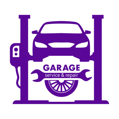 Wall Stickers Paster Paper Garage Auto Service Repair Car Racing Wheel Tattoo Culture