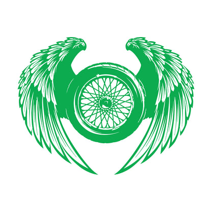 Garage Wheel Wings Driver Car Repair Fine Carving Decals Multi Color Selection