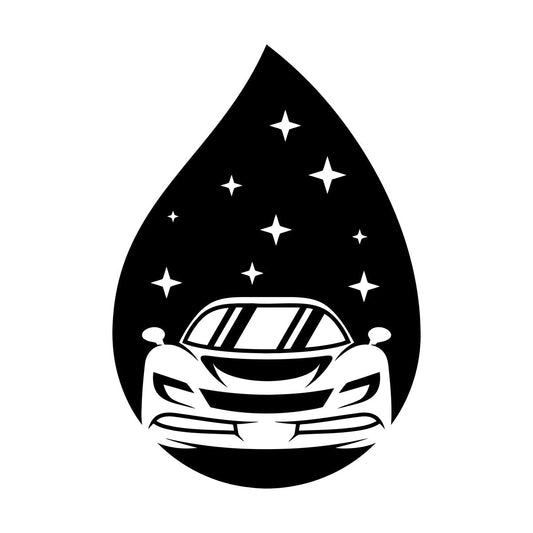 Vinyl Art Sticker Garage Drop Auto Car Wash Cleaning Service Equipped With Transfer Film Kit