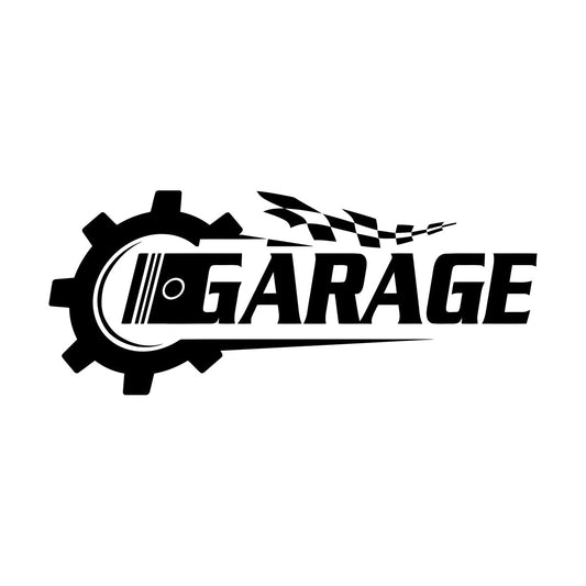 Engraving Stickers Garage Logo Auto Service Car Rice Gear Easy Installation