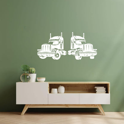 Heavy Equipment Driver Truck Auto Service Garage Wall Decals Paster Paper It Won'T Fall Off