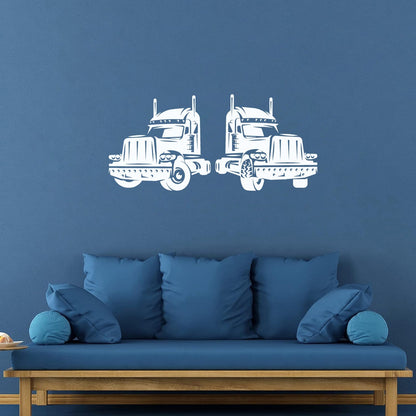 Heavy Equipment Driver Truck Auto Service Garage Wall Decals Paster Paper It Won'T Fall Off