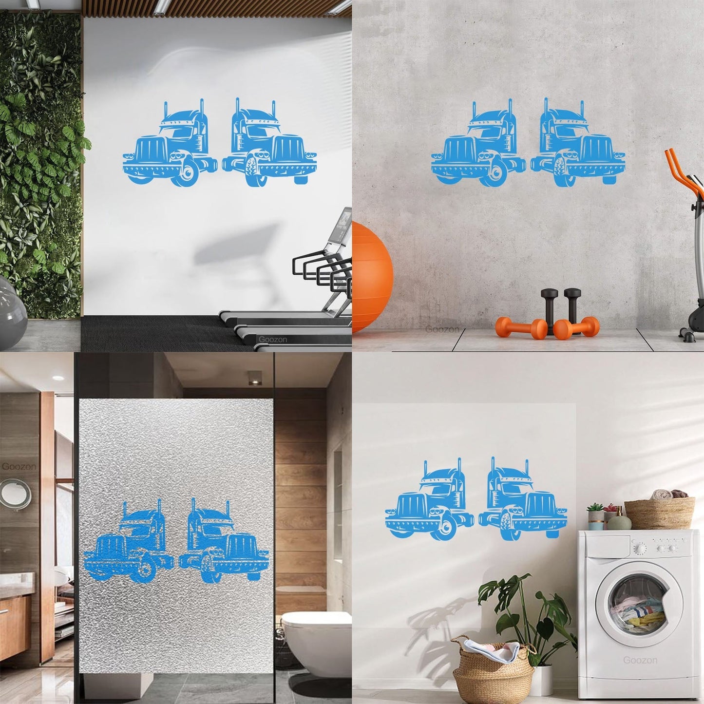 Heavy Equipment Driver Truck Auto Service Garage Wall Decals Paster Paper It Won'T Fall Off