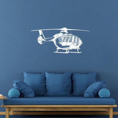 Vinyl Wall Stickers Helicopter Air Boys Kids Aviation Personalized Customization