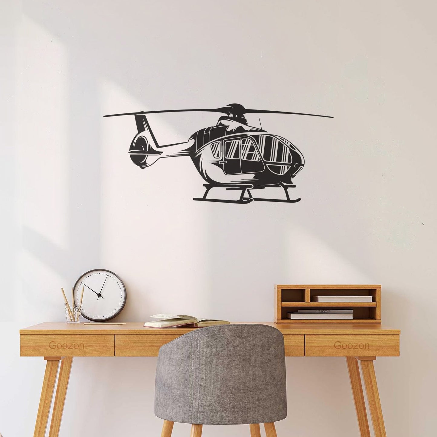 Vinyl Wall Stickers Helicopter Air Boys Kids Aviation Personalized Customization
