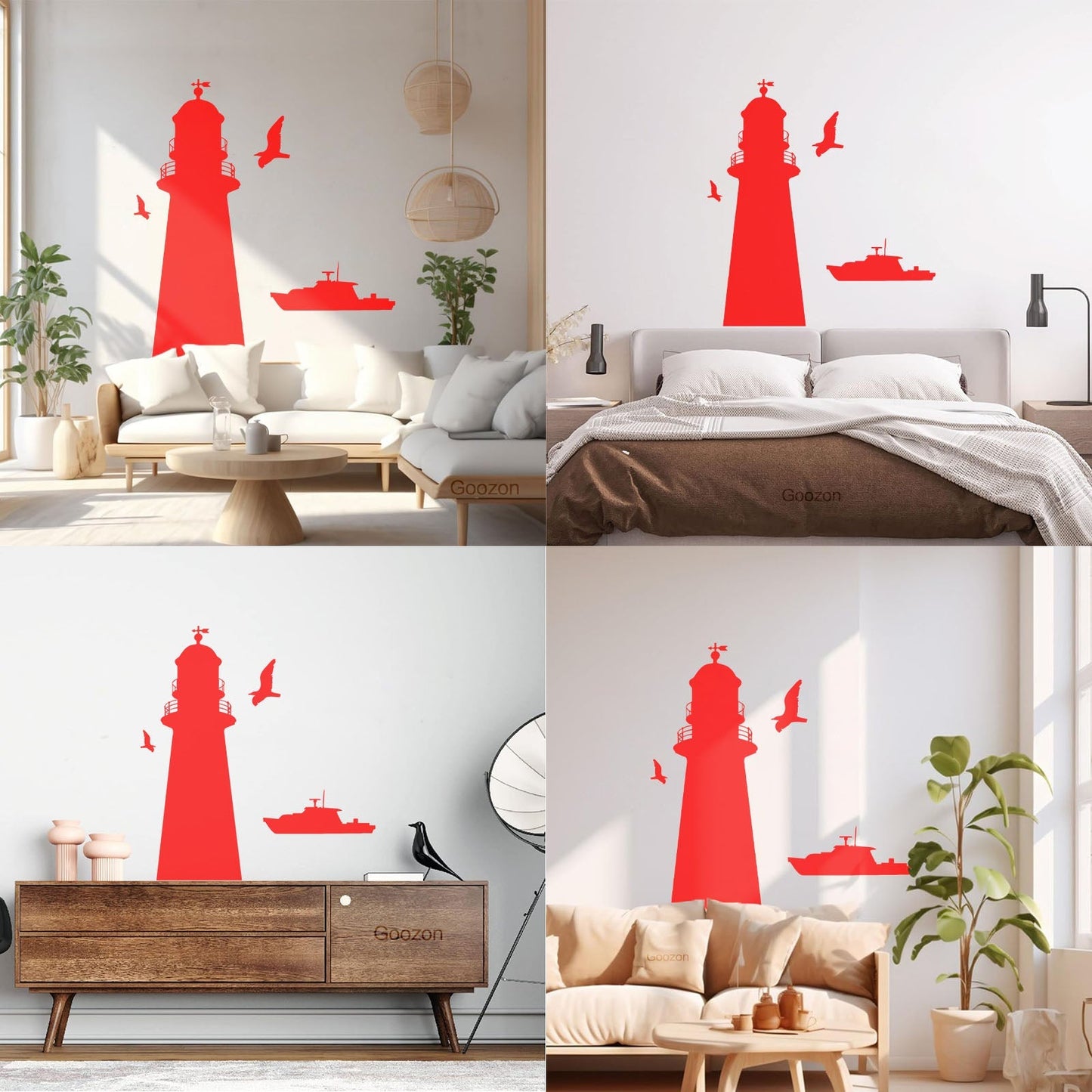 Vinyl Wall Decals Lighthouse Ship Boat Sea Style Naval Police Art Decoration