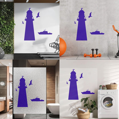 Vinyl Wall Decals Lighthouse Ship Boat Sea Style Naval Police Art Decoration