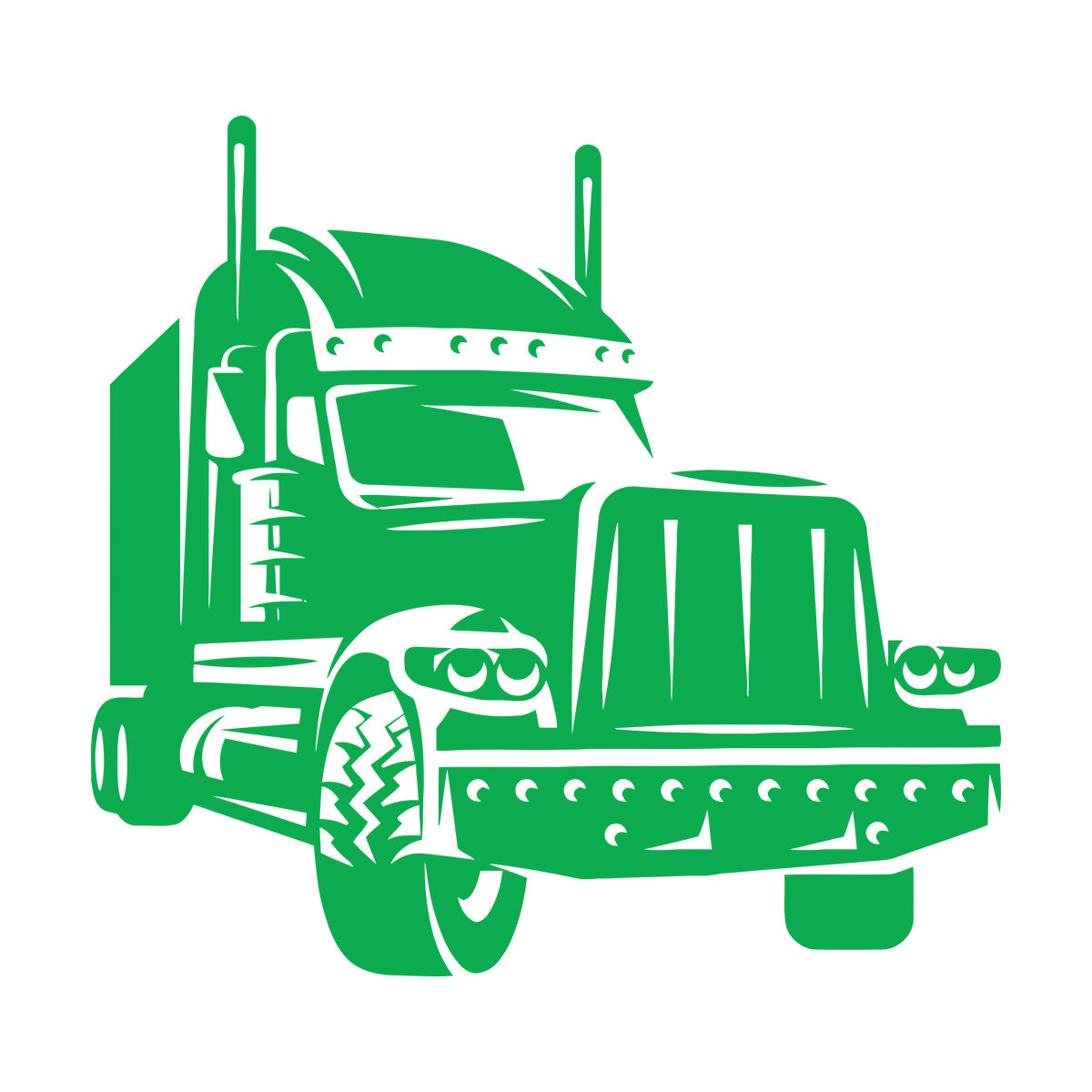 Long Haul Truck Transportation Heavy Driver Engraving Decals Wall Beautification