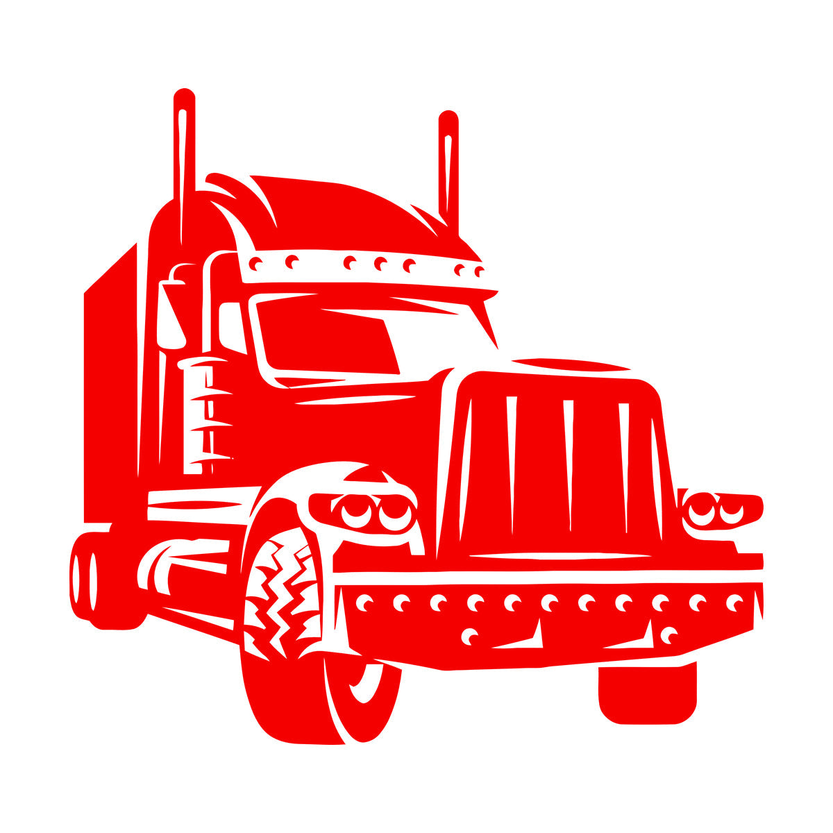 Long Haul Truck Transportation Heavy Driver Engraving Decals Wall Beautification