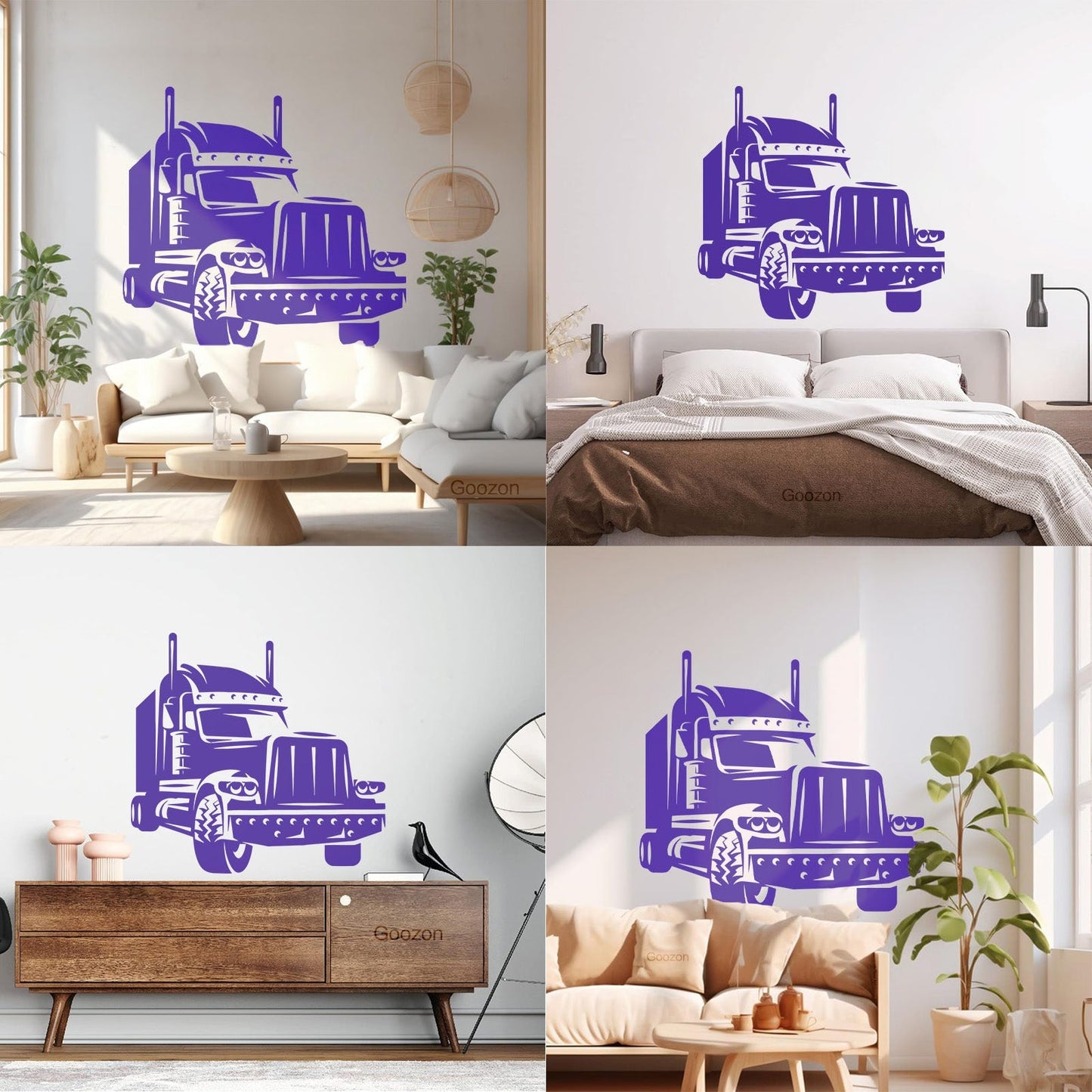Long Haul Truck Transportation Heavy Driver Engraving Decals Wall Beautification