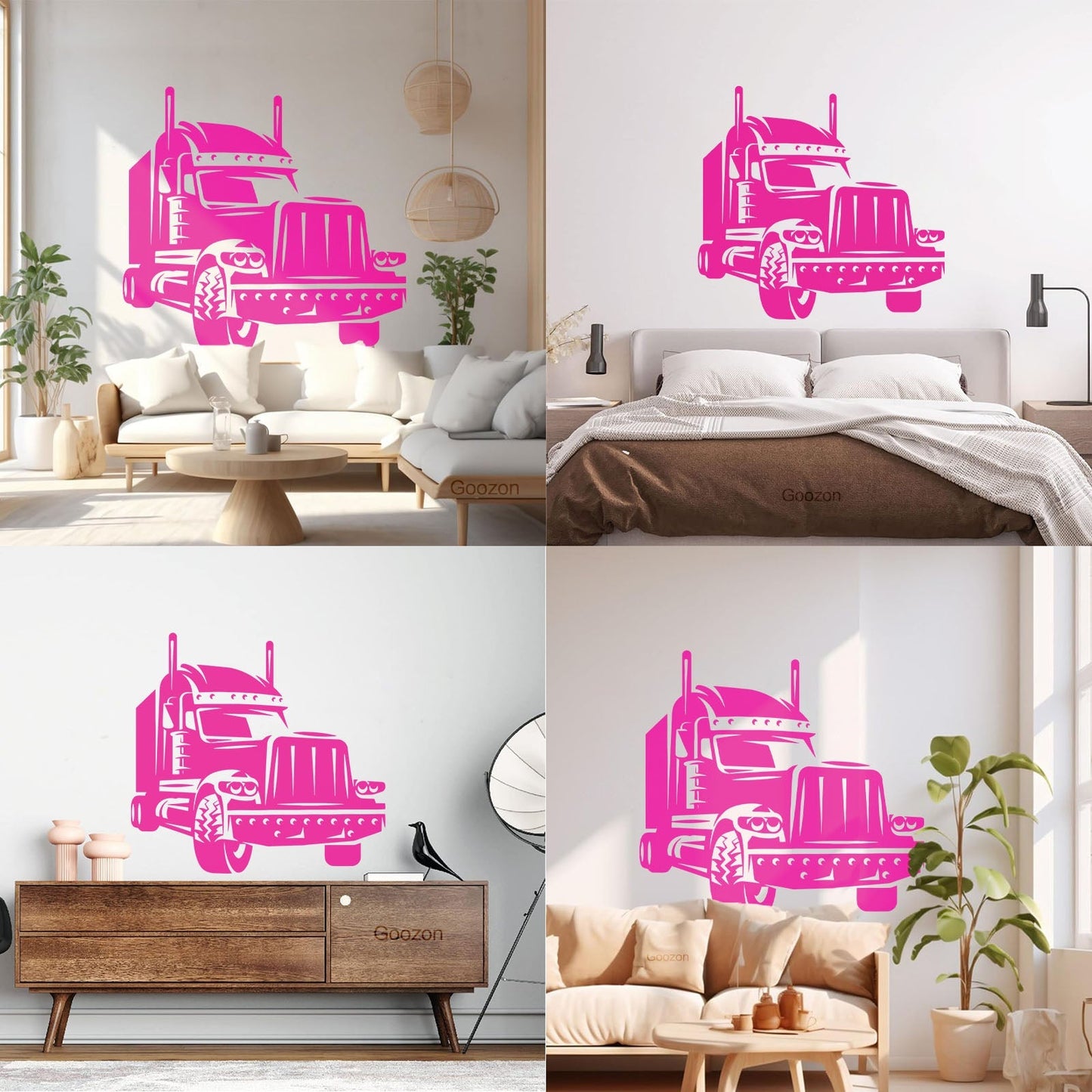 Long Haul Truck Transportation Heavy Driver Engraving Decals Wall Beautification