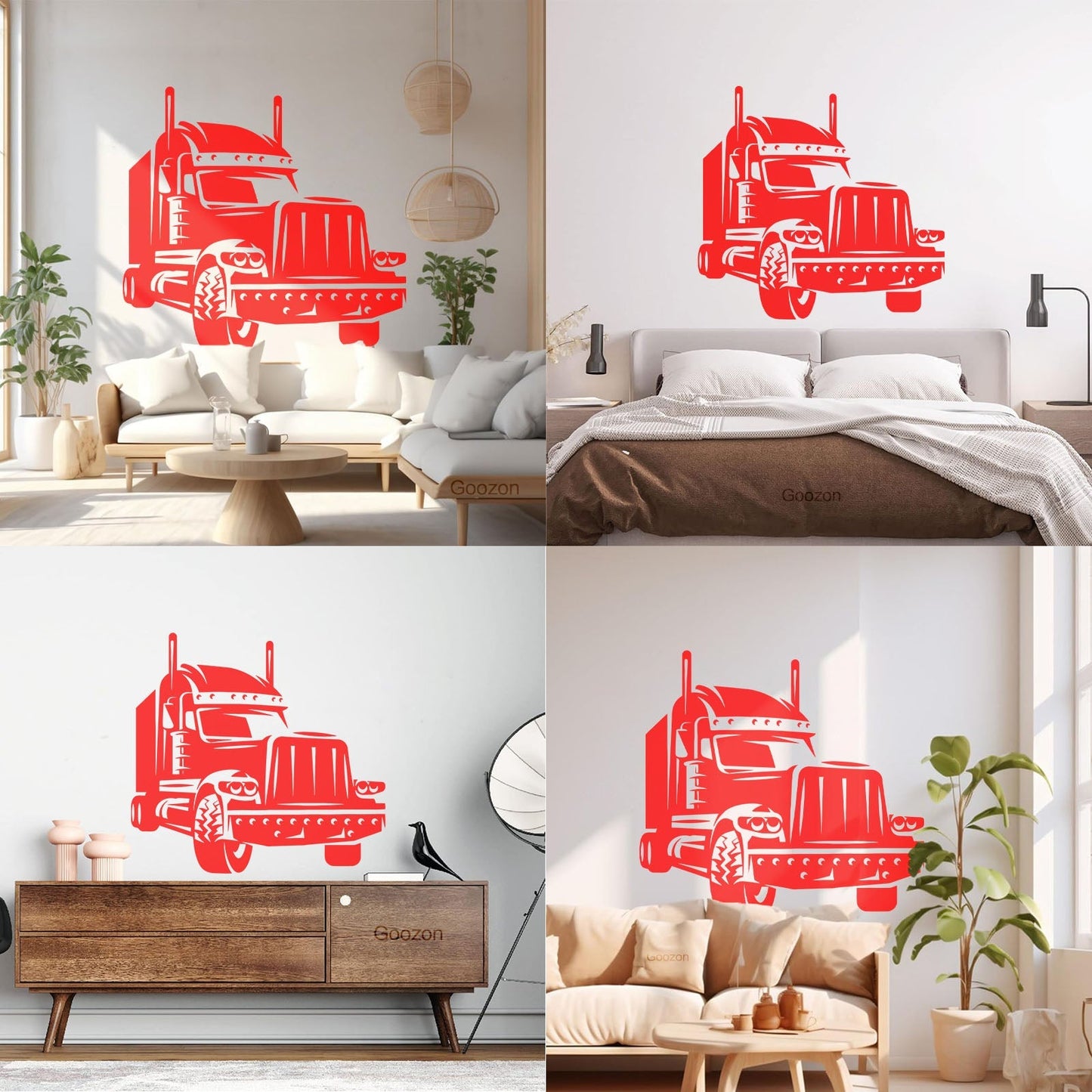 Long Haul Truck Transportation Heavy Driver Engraving Decals Wall Beautification