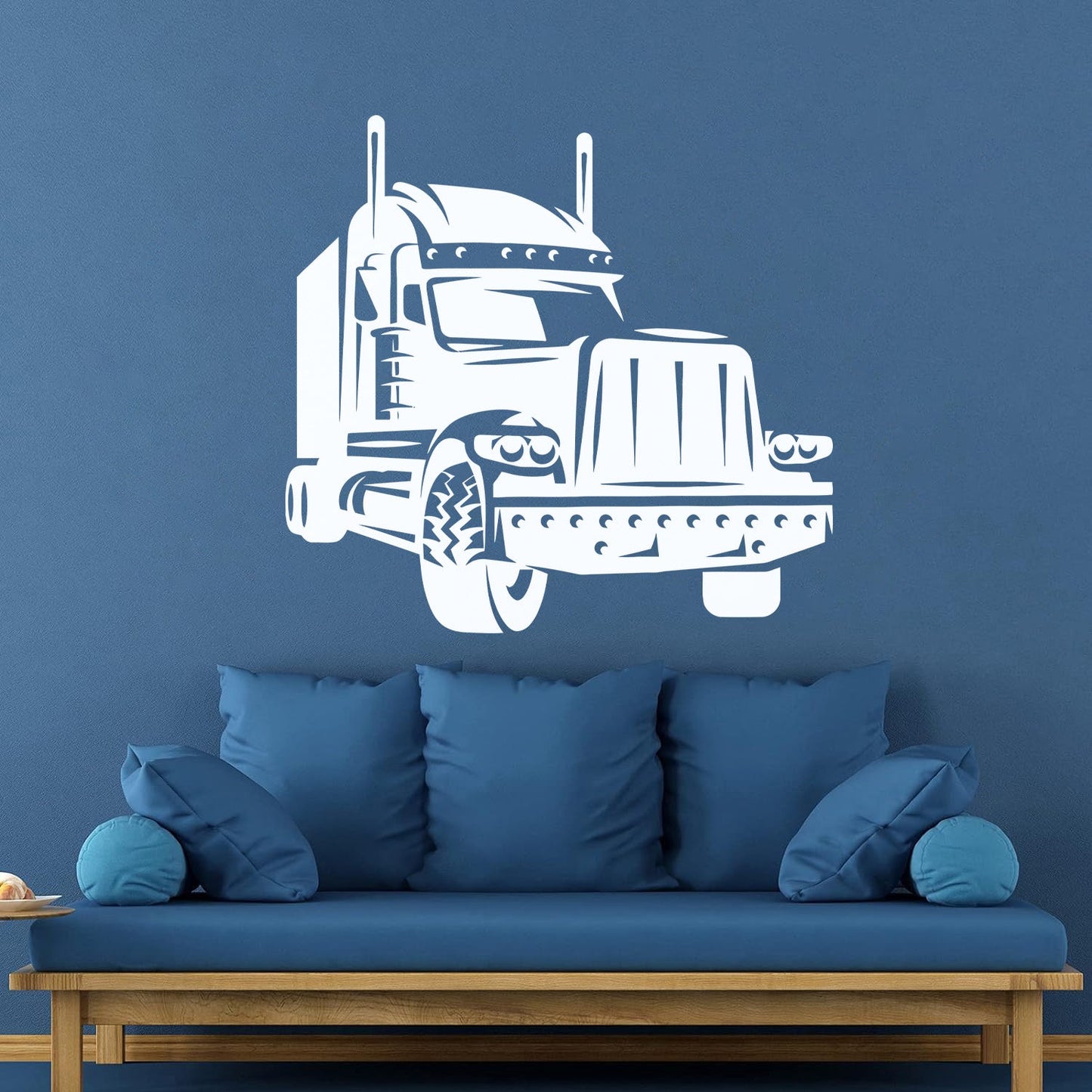 Long Haul Truck Transportation Heavy Driver Engraving Decals Wall Beautification