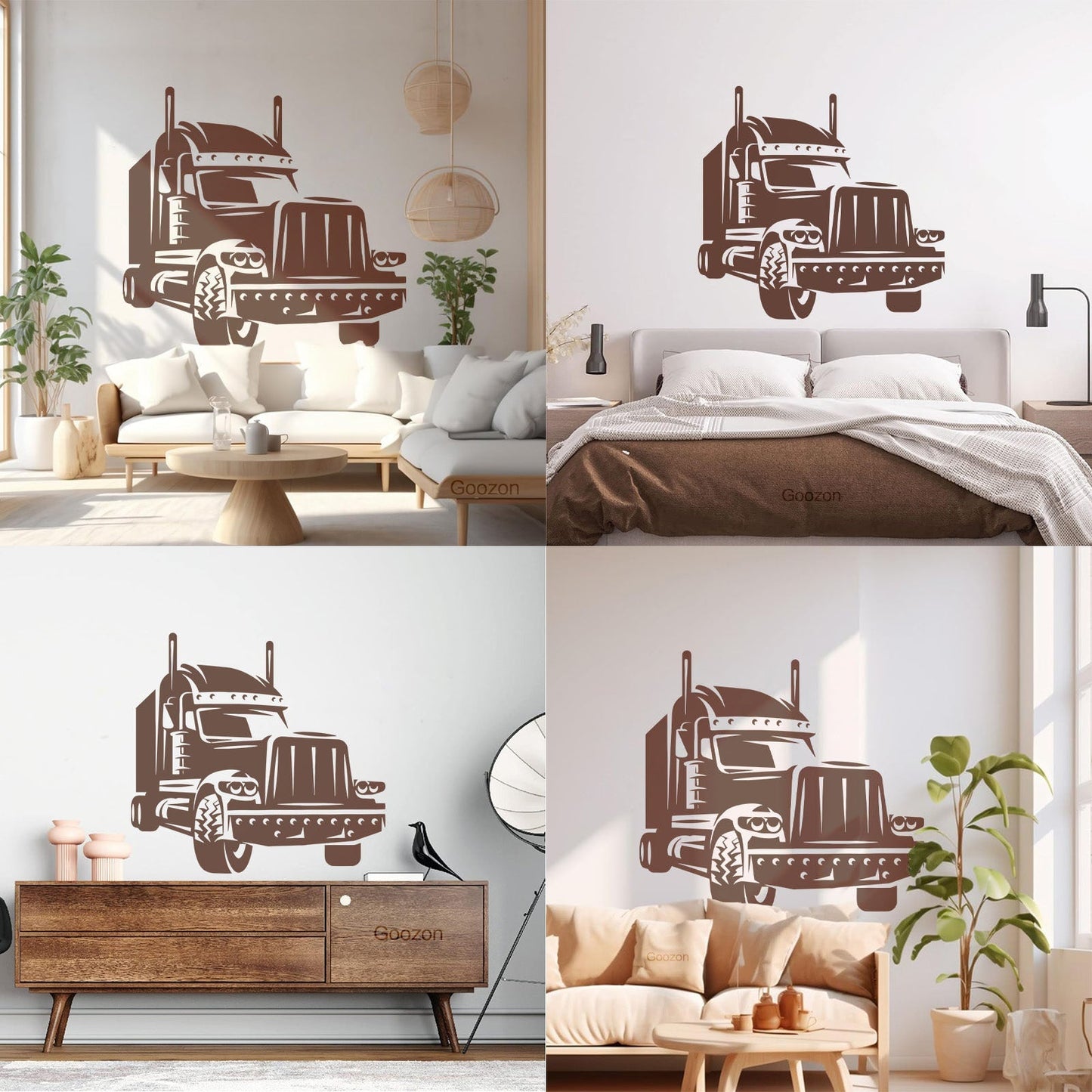 Long Haul Truck Transportation Heavy Driver Engraving Decals Wall Beautification