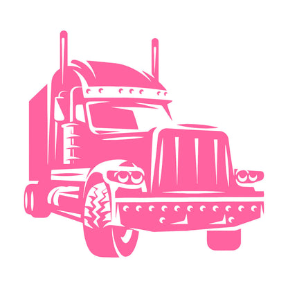 Long Haul Truck Transportation Heavy Driver Engraving Decals Wall Beautification