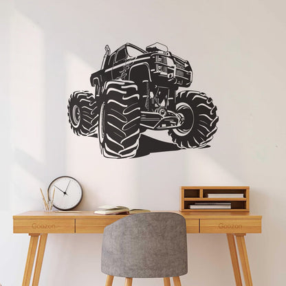 Engraving Stickers Monster Truck Garage Car Do Not Damage The Wall Surface