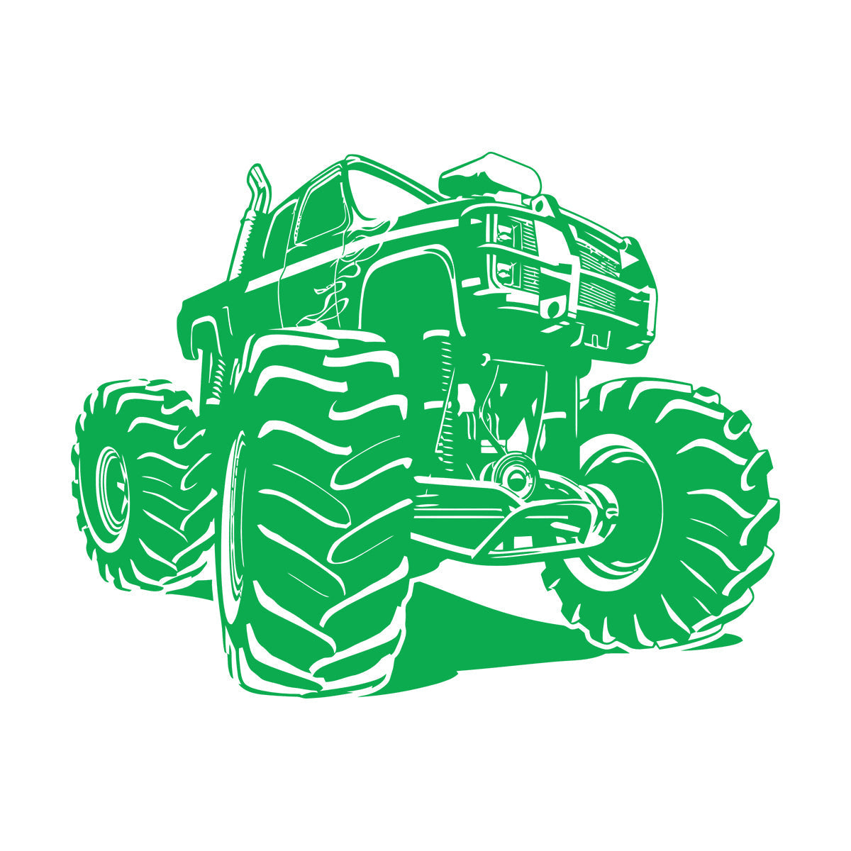 Engraving Stickers Monster Truck Garage Car Do Not Damage The Wall Surface