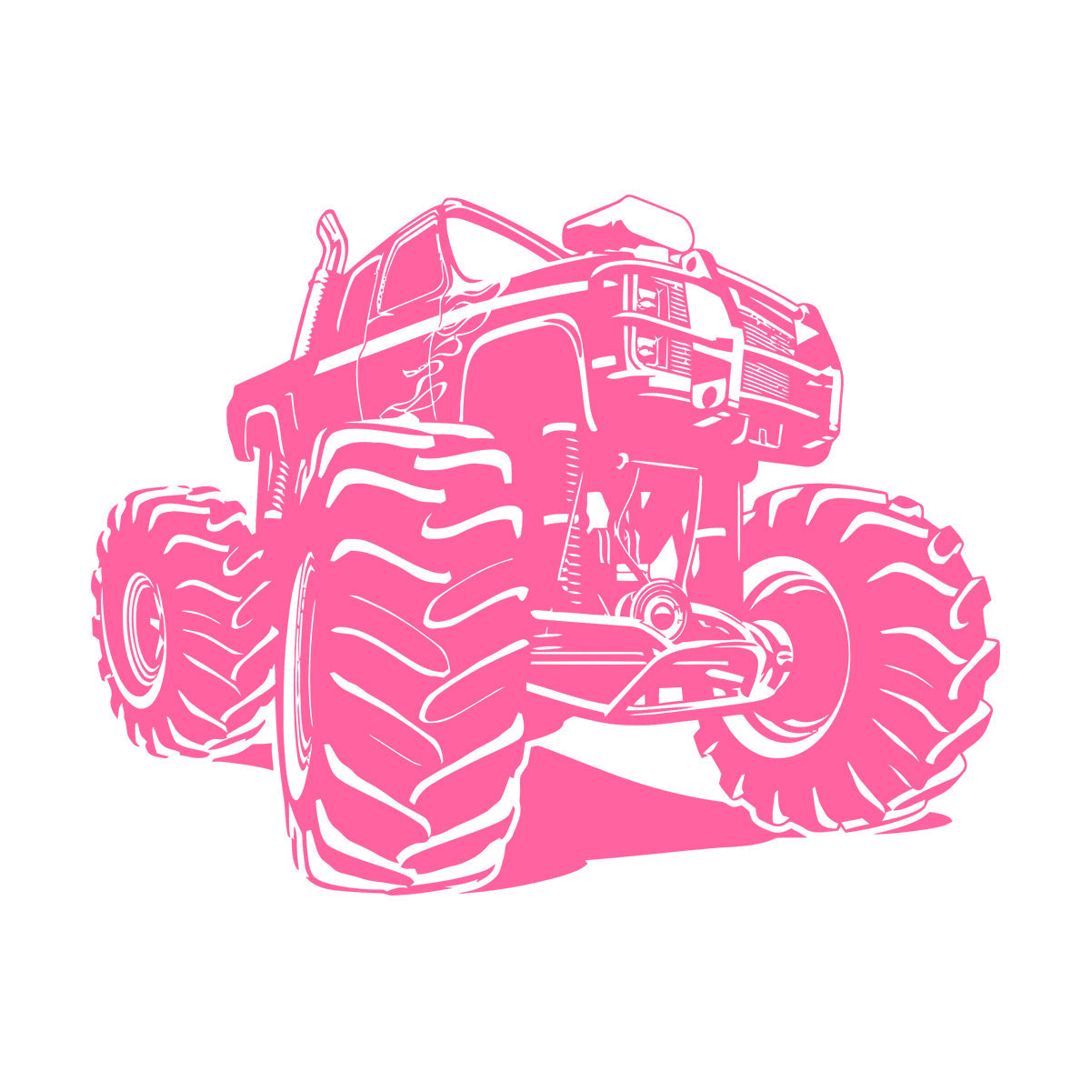 Engraving Stickers Monster Truck Garage Car Do Not Damage The Wall Surface