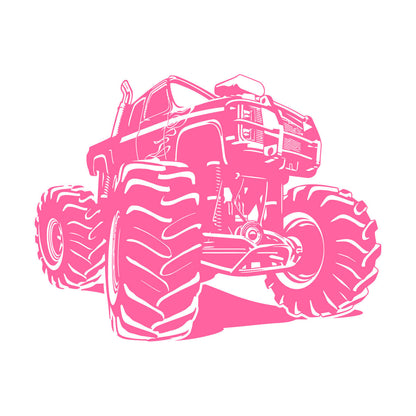 Engraving Stickers Monster Truck Garage Car Do Not Damage The Wall Surface
