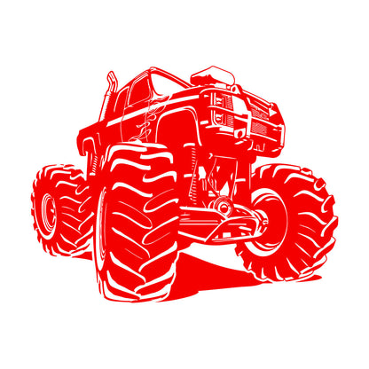 Engraving Stickers Monster Truck Garage Car Do Not Damage The Wall Surface