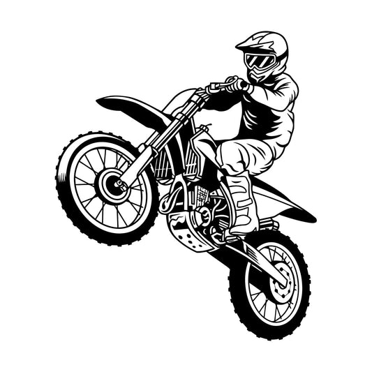 Motorcycle Racing Motocross Extreme Vinyl Wall Stickers Multiple Size Options