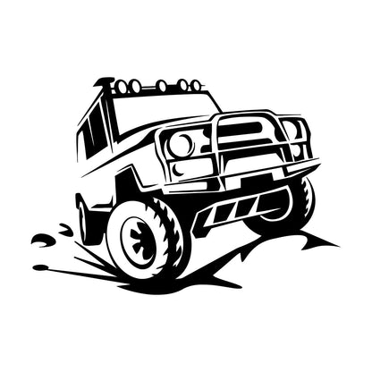 Vinyl Wall Decals Offroader Truck Big Machine Off-Road Vehicles Suv Garage It Won'T Fall Off